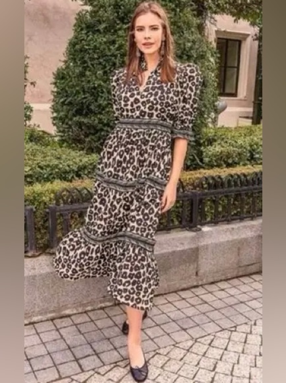 Gretchen Scott - Teardrop Dress - Me Jane- Leopard Print Dress